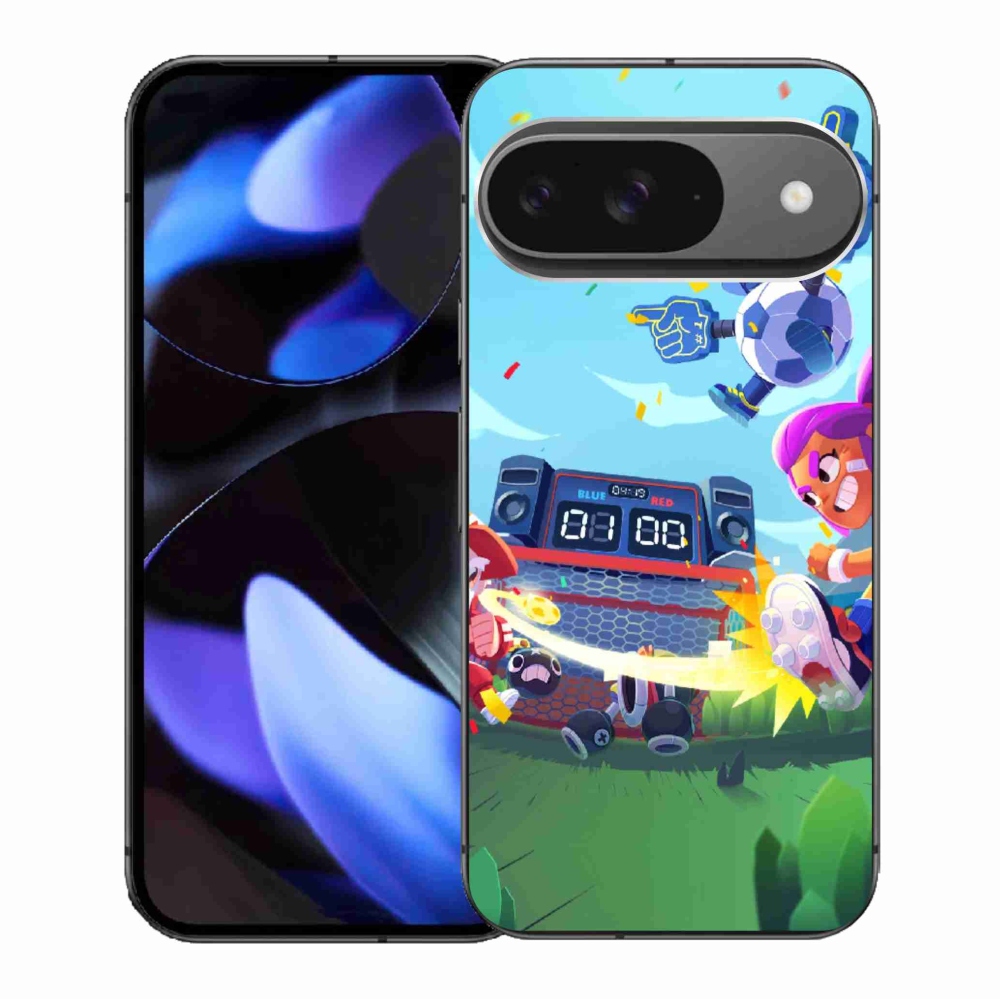 Zselés borítás mmCase a Google Pixel 9/9 Pro számára - verekedős csillagok 1
