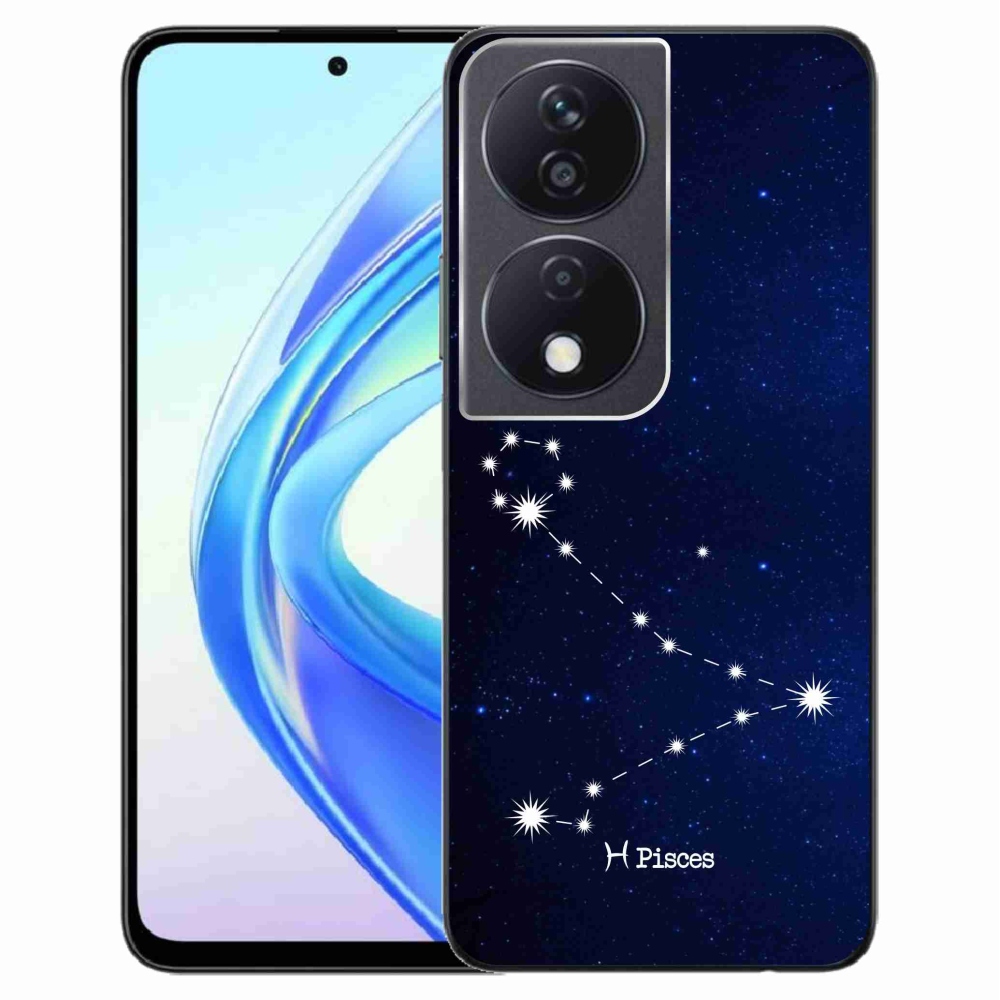 Zselés borítás mmCase a Honor X7b/Honor 90 Smart számára - csillagkép Halak