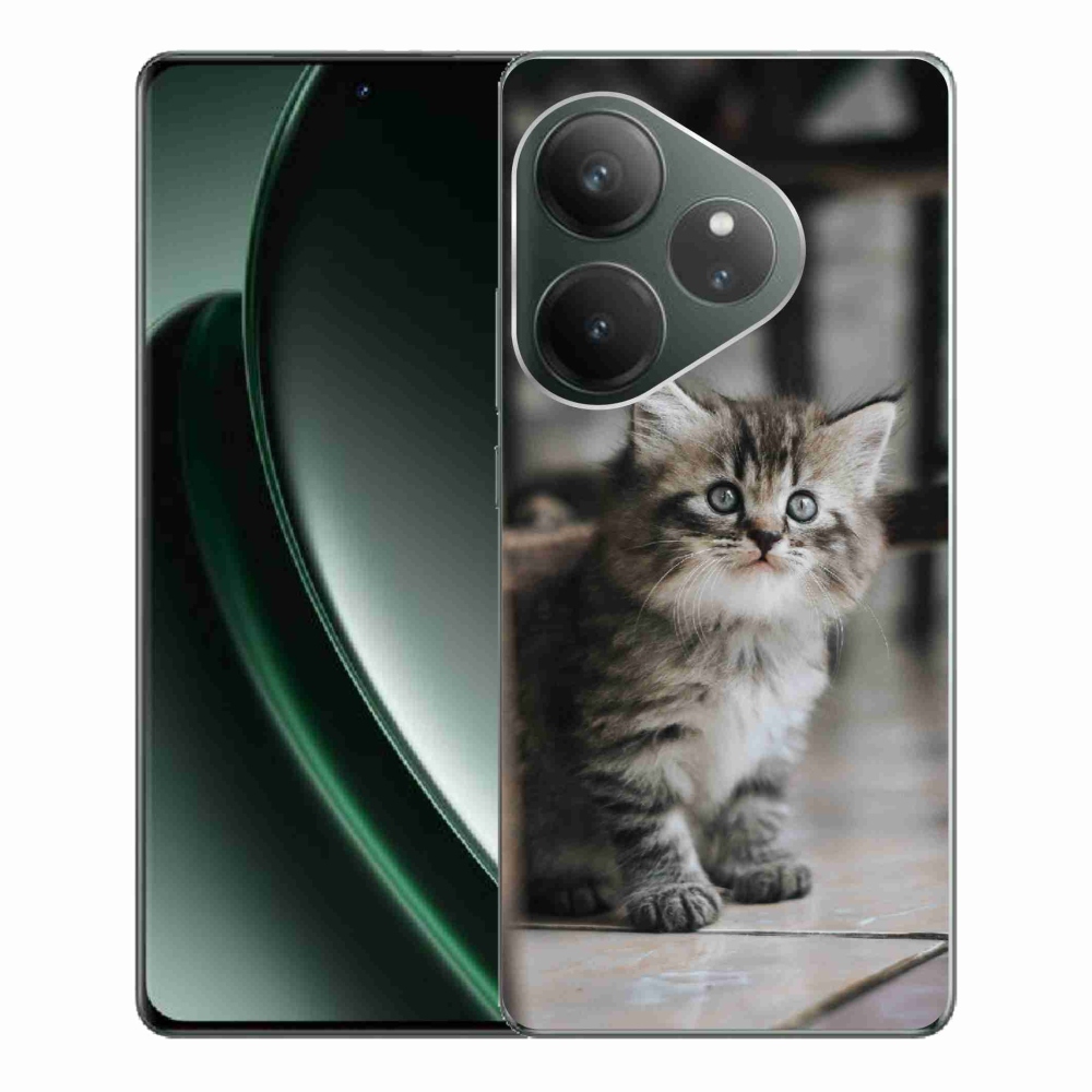 Gél borítás mmCase a Realme GT 6 5G/GT 6T 5G számára - cica