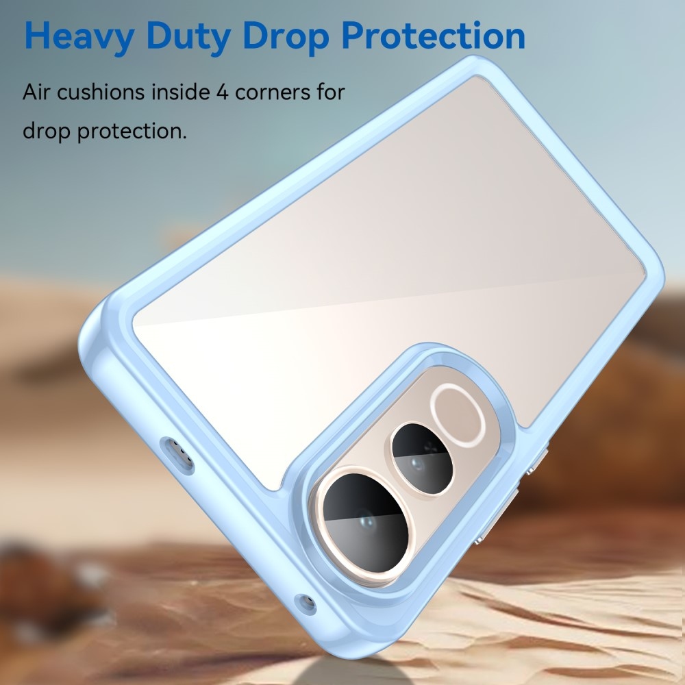 Gél tok fix hátlappal a Vivo V50 Lite 4G/5G készülékhez - kék