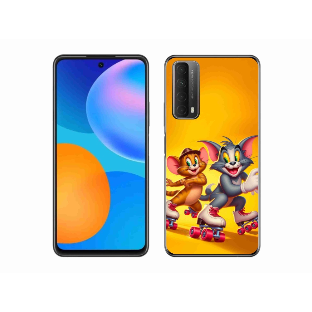 Zselés borítás mmCase a Huawei P Smart (2021) - tom a jerry