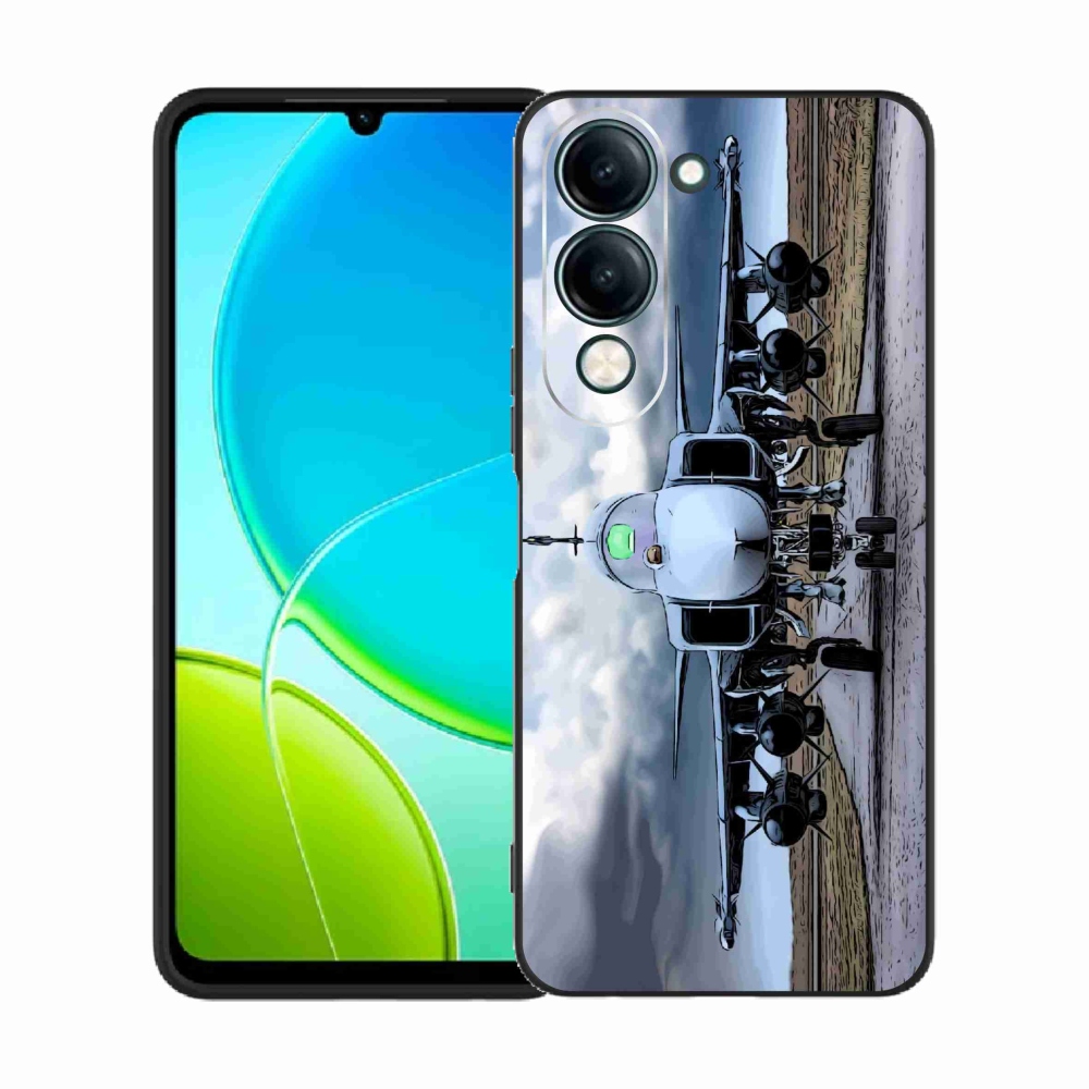 Gél borító mmCase a Vivo Y29s 5G-hez - katonai repülőgépek