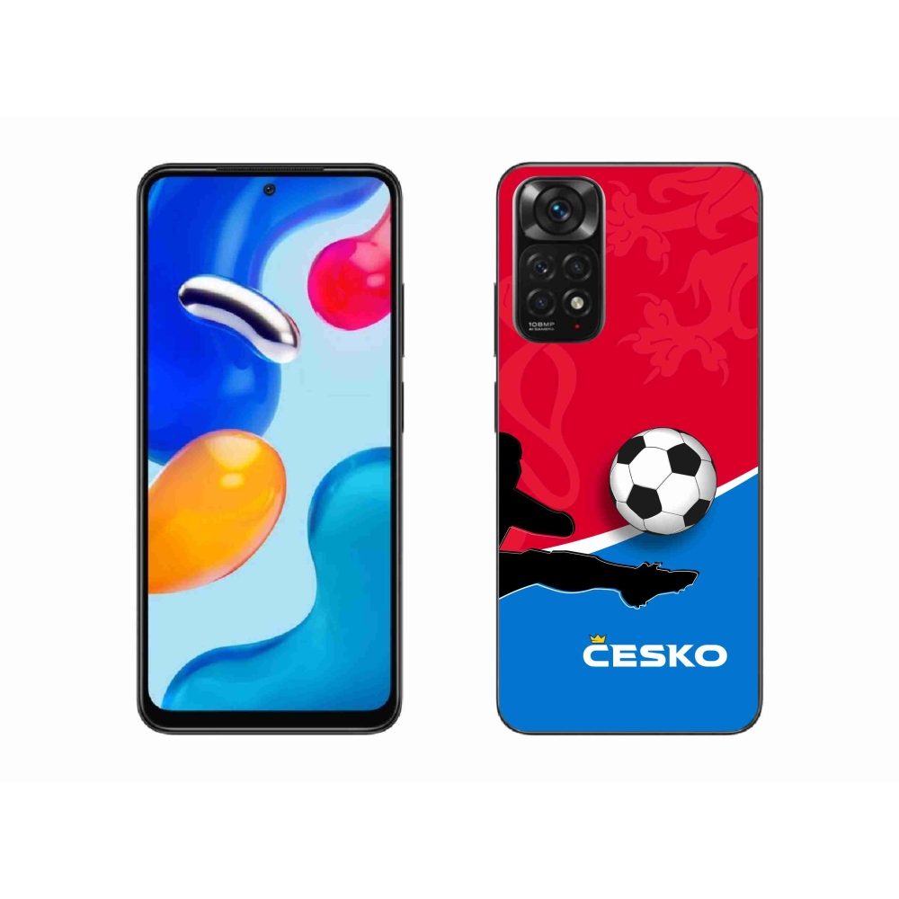 Gél borítás mmCase a Xiaomi Redmi Note 11S 4G - futball Csehország 2
