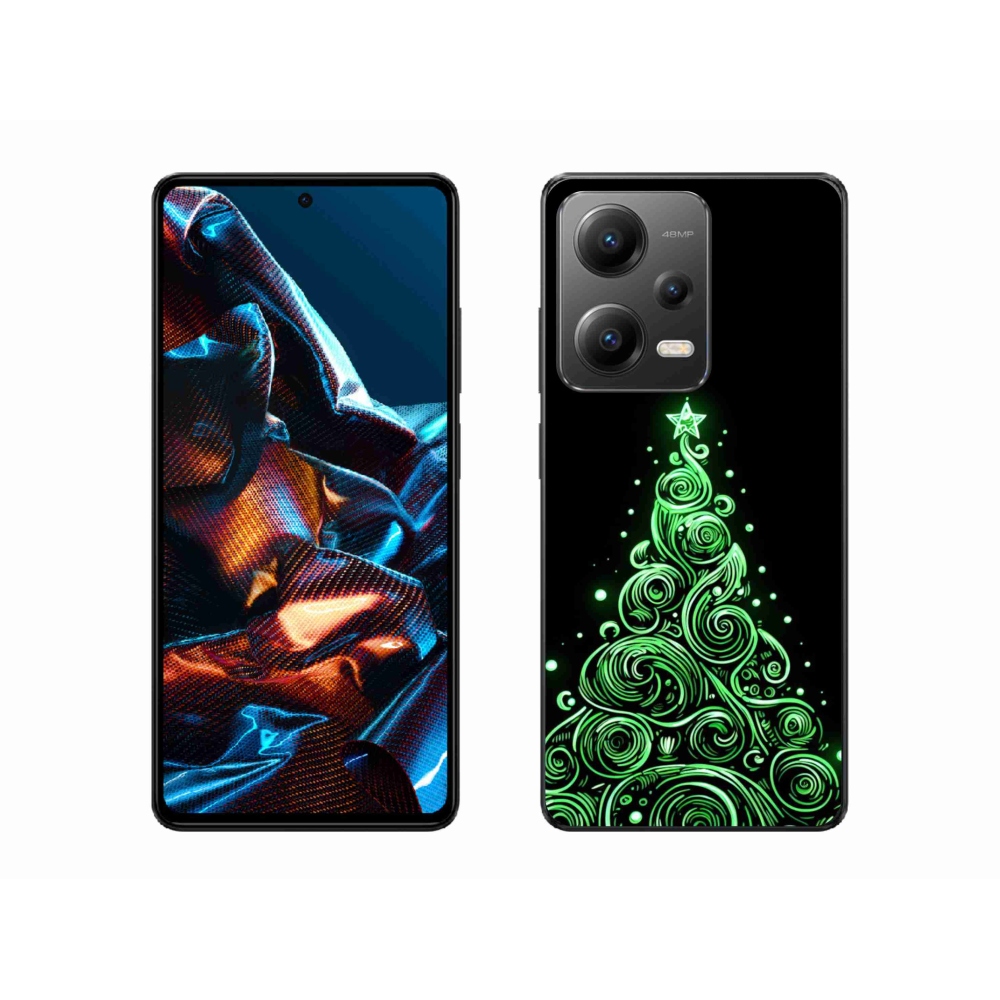 Gél borítás mmCase a Xiaomi Redmi Note 12 Pro 5G-hez - neon karácsonyfa 3