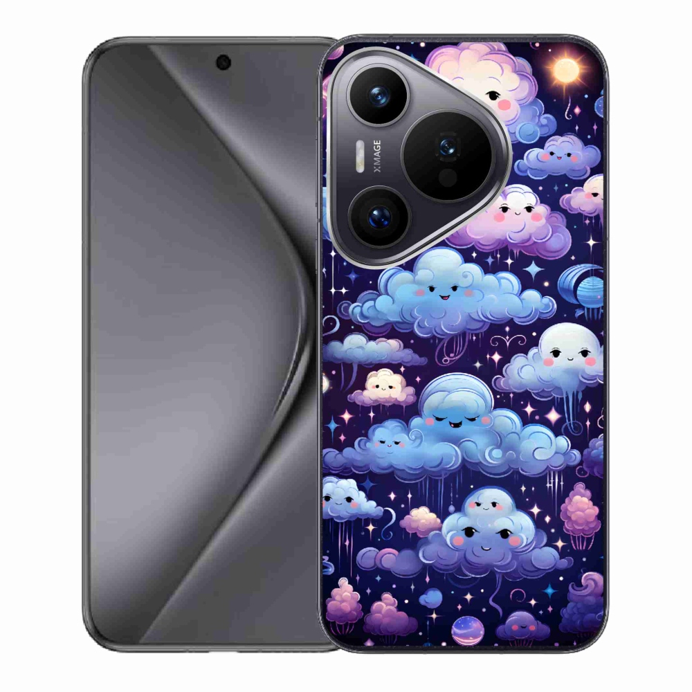 Zselés borítás mmCase a Huawei Pura 70-hez - felhők