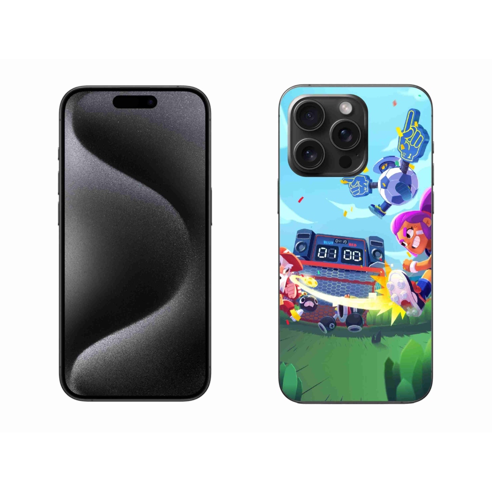 Zselés borítás mmCase iPhone 15 Pro Max készülékhez - verekedős csillagok 1