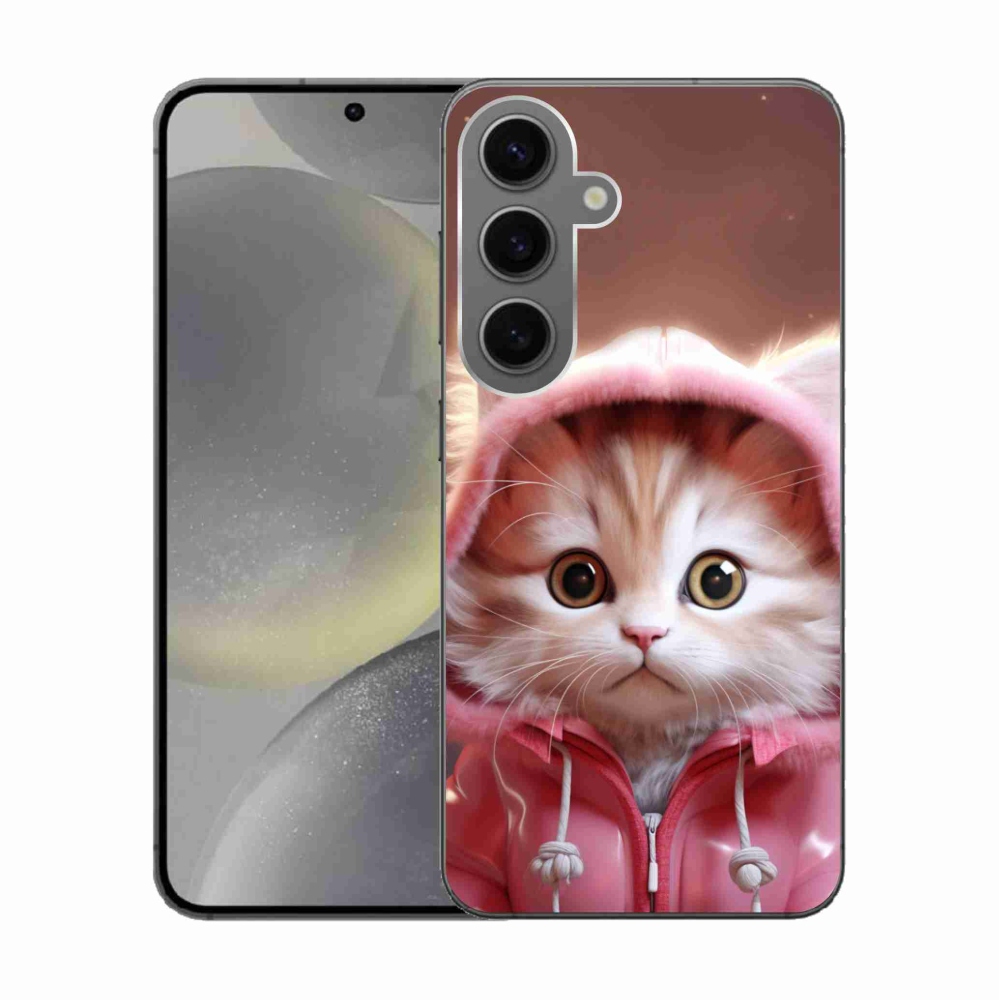 Gél borítás mmCase Samsung Galaxy S24 készülékhez - aranyos cica 3