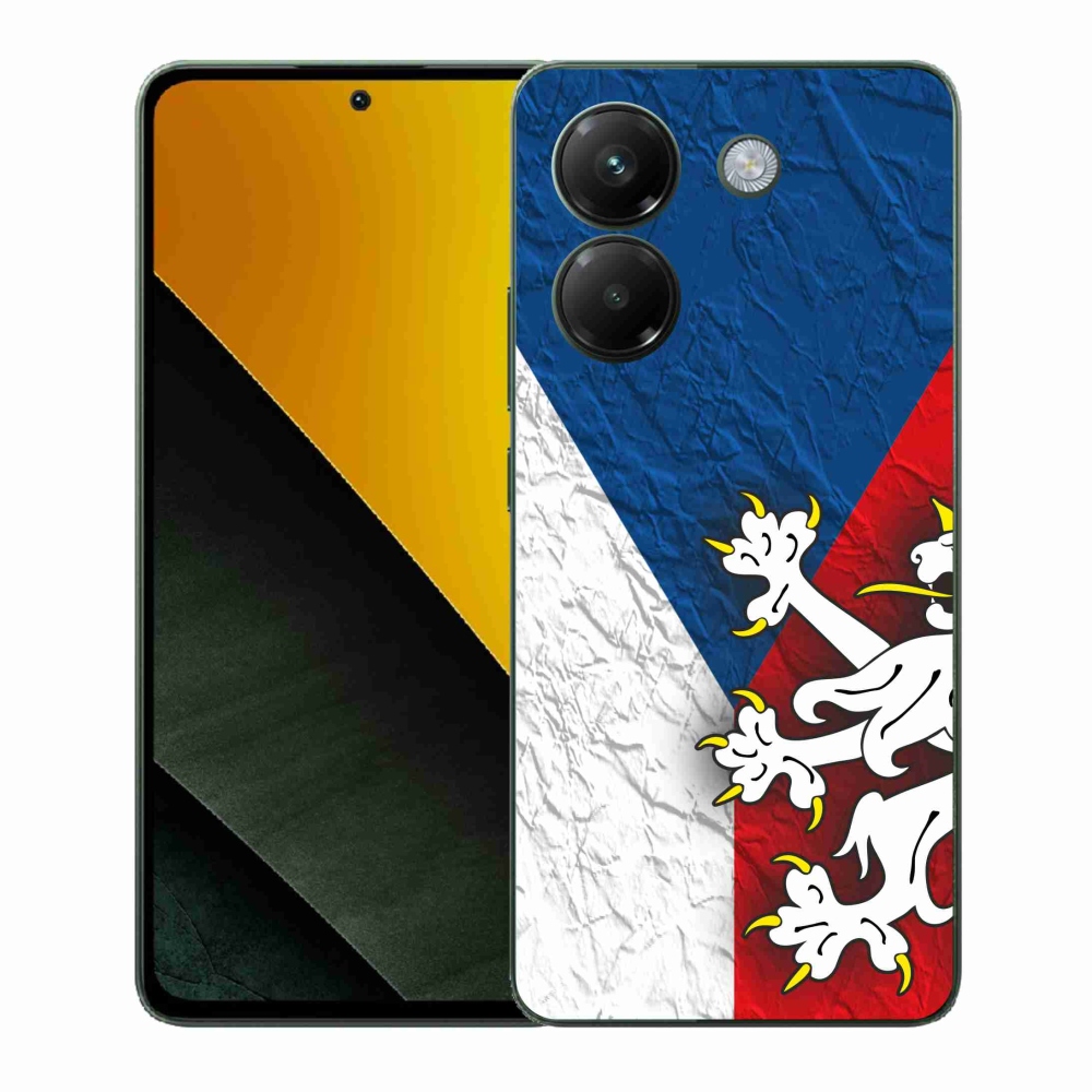 Gél borítás mmCase a Xiaomi Poco M7 Pro 5G számára - cseh zászló 1