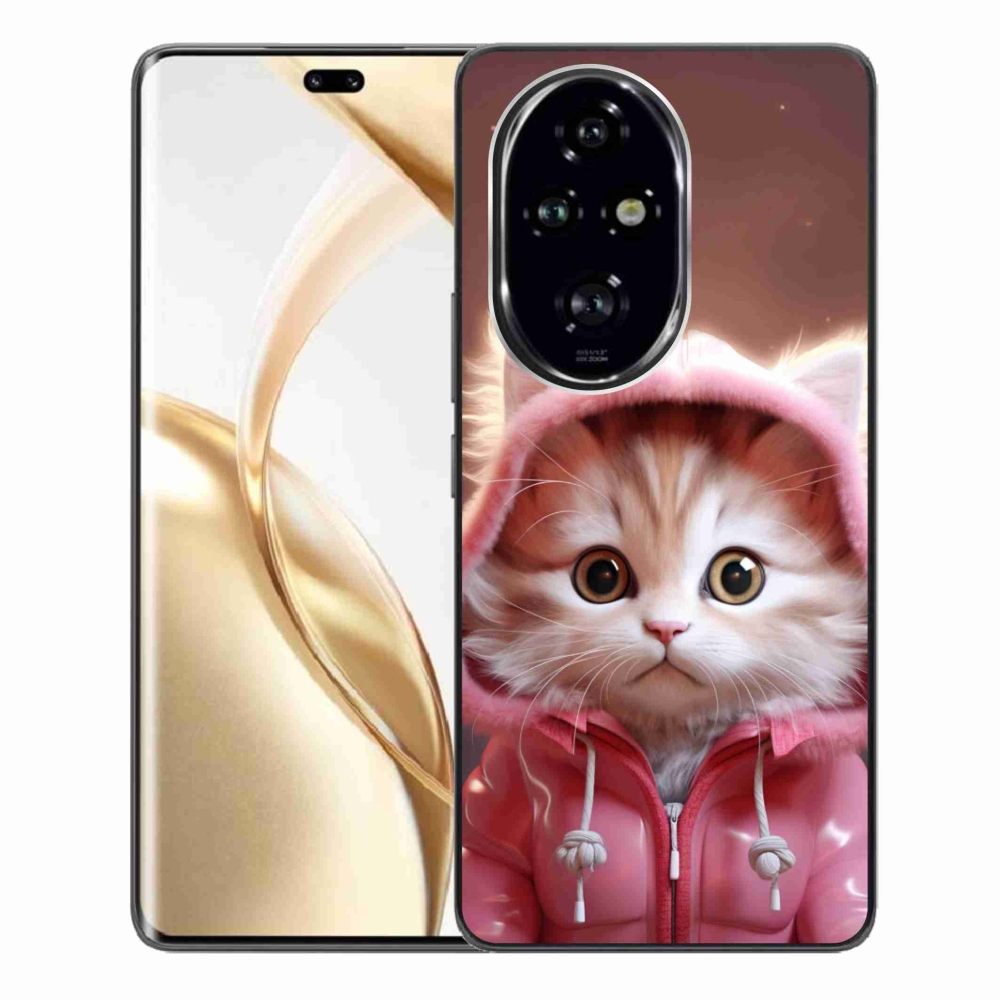 Gél borító mmCase a Honor 200 Pro 5G számára - aranyos cica 3