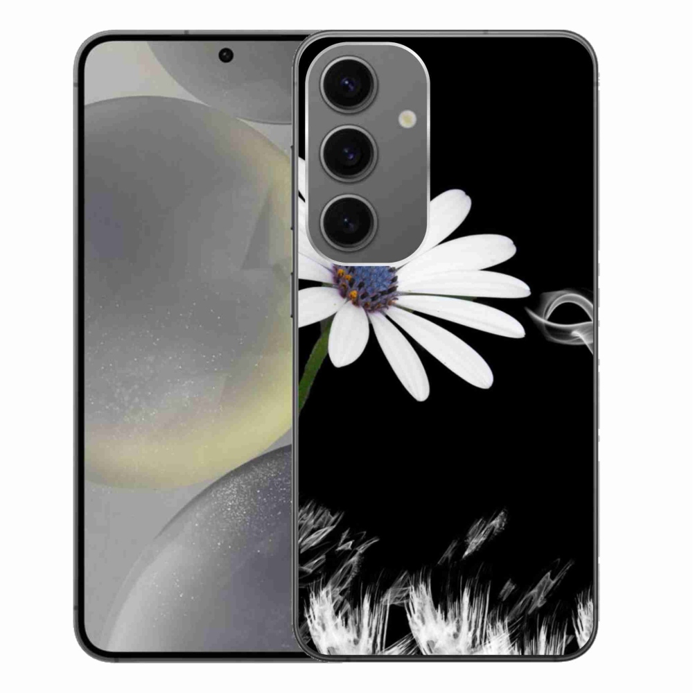 Gél védőhuzat mmCase Samsung Galaxy S24+ készülékhez - fehér virág