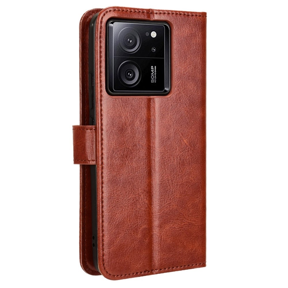 Őrült könyvtáska Xiaomi 13T/13T Pro - barna