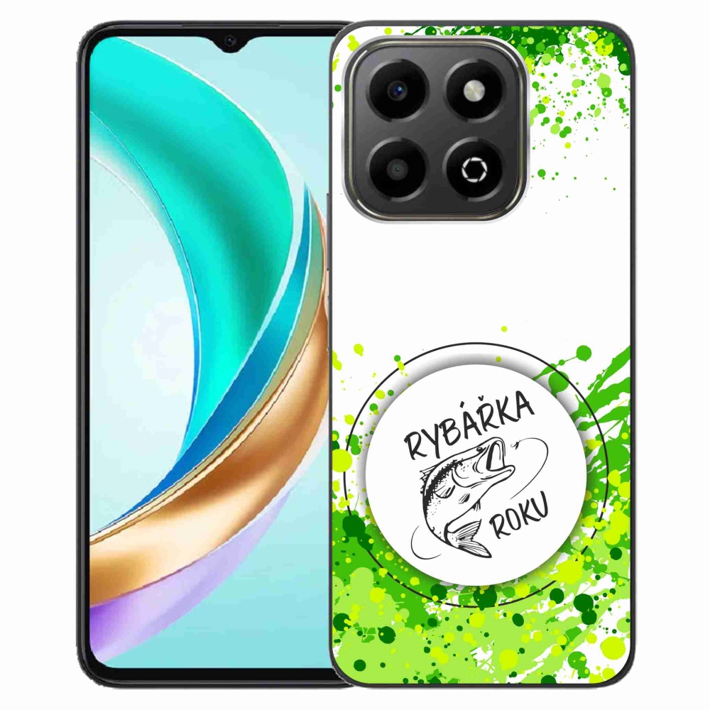 Zselés borító mmCase a Honor X6b készülékhez - az év horgásza fehér háttérrel