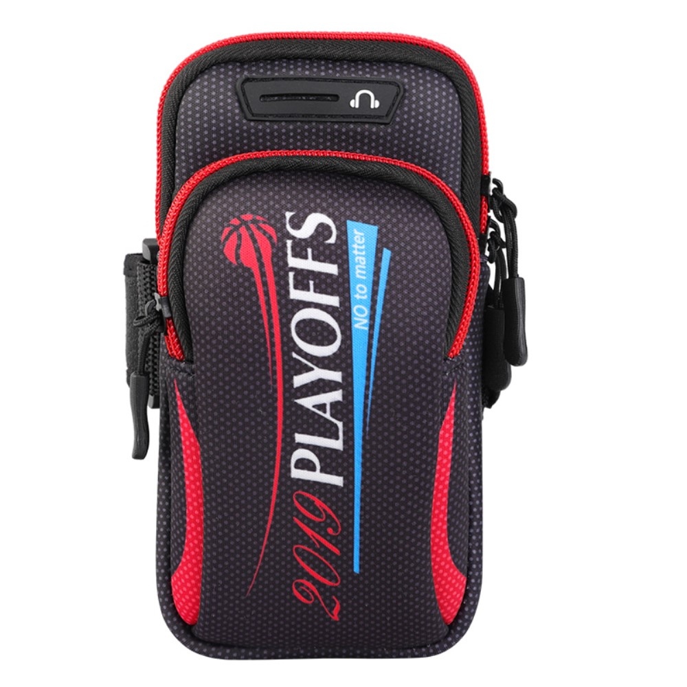 Arm playoffs univerzális sport karszett 190 x 90 mm - fekete/piros