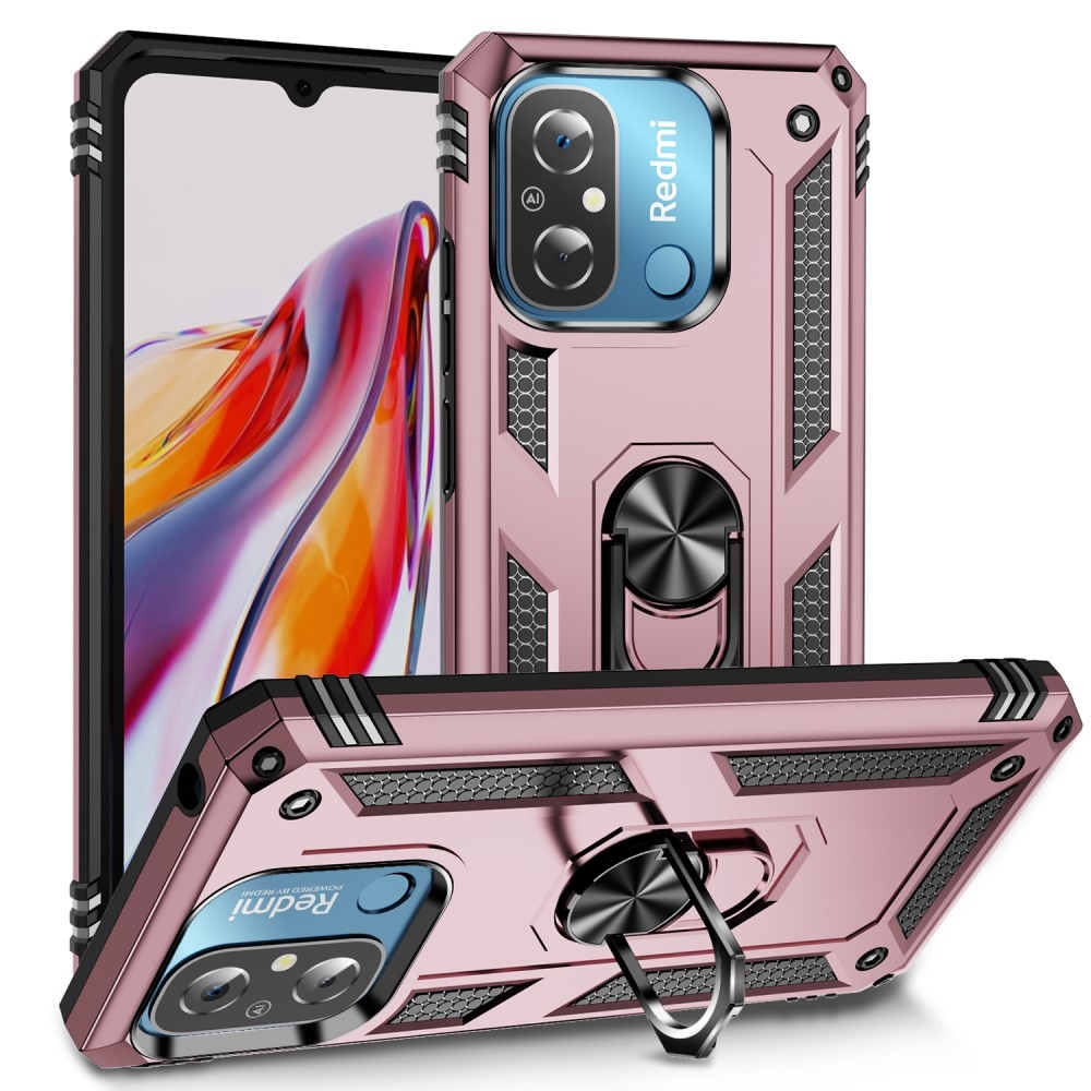 Gyűrűálló borítás Xiaomi Redmi 12C-hez - rózsaarany