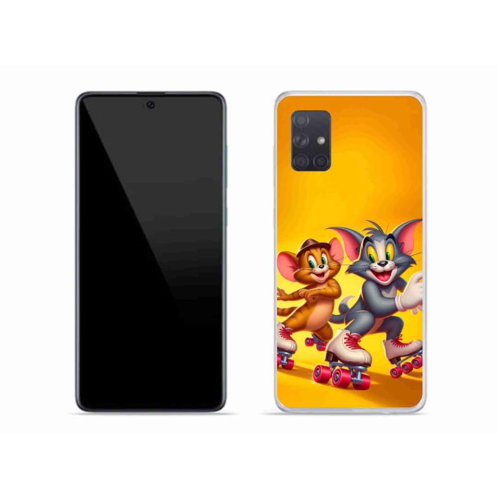 Zselés borítás mmCase Samsung Galaxy A71 készülékhez - tom and jerry