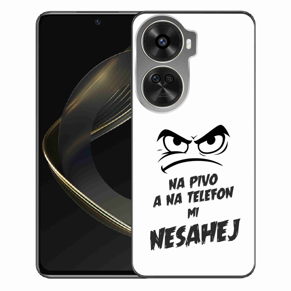 Gél borítás mmCase a Huawei Nova 12 SE-hez - sör motívum 2 fehér háttérrel