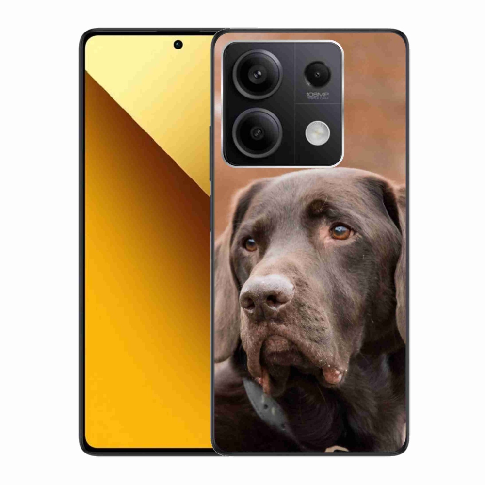 Gél tok mmCase a Xiaomi Redmi Note 13 5G-hez - barna labrador