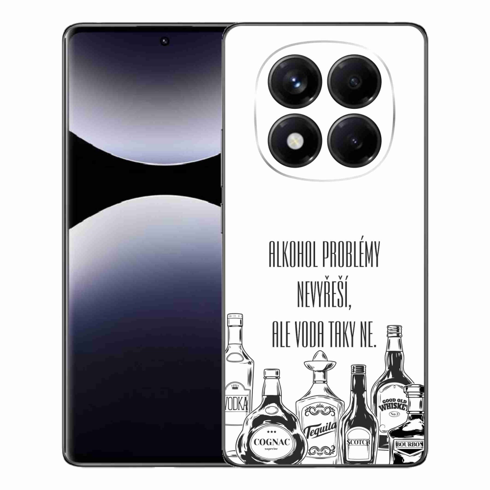 Gél borító mmCase a Xiaomi Redmi Note 14 Pro számára - vicces szöveg fehér háttérrel