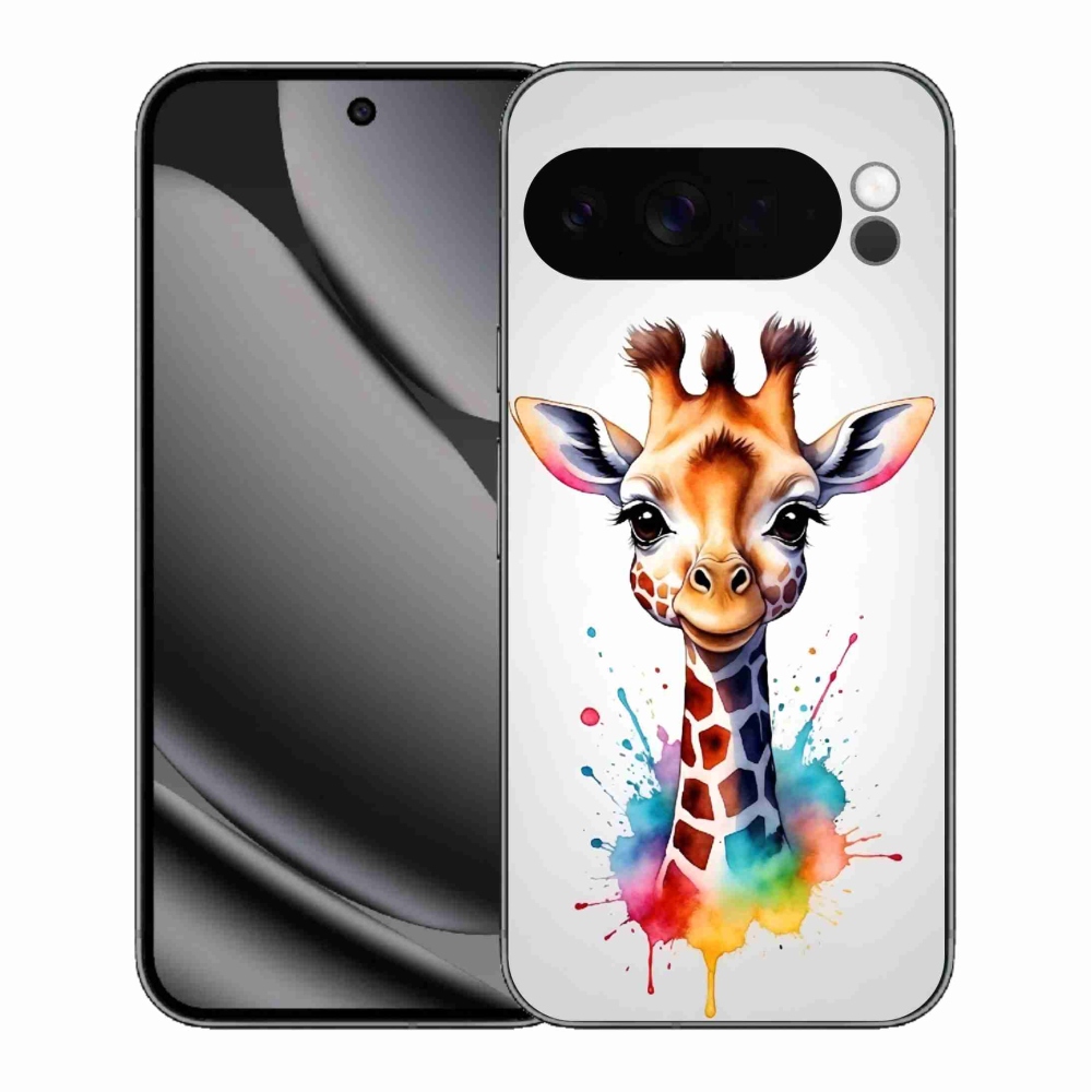 Zselés borítás mmCase a Google Pixel 10 Pro XL számára - zsiráf 1