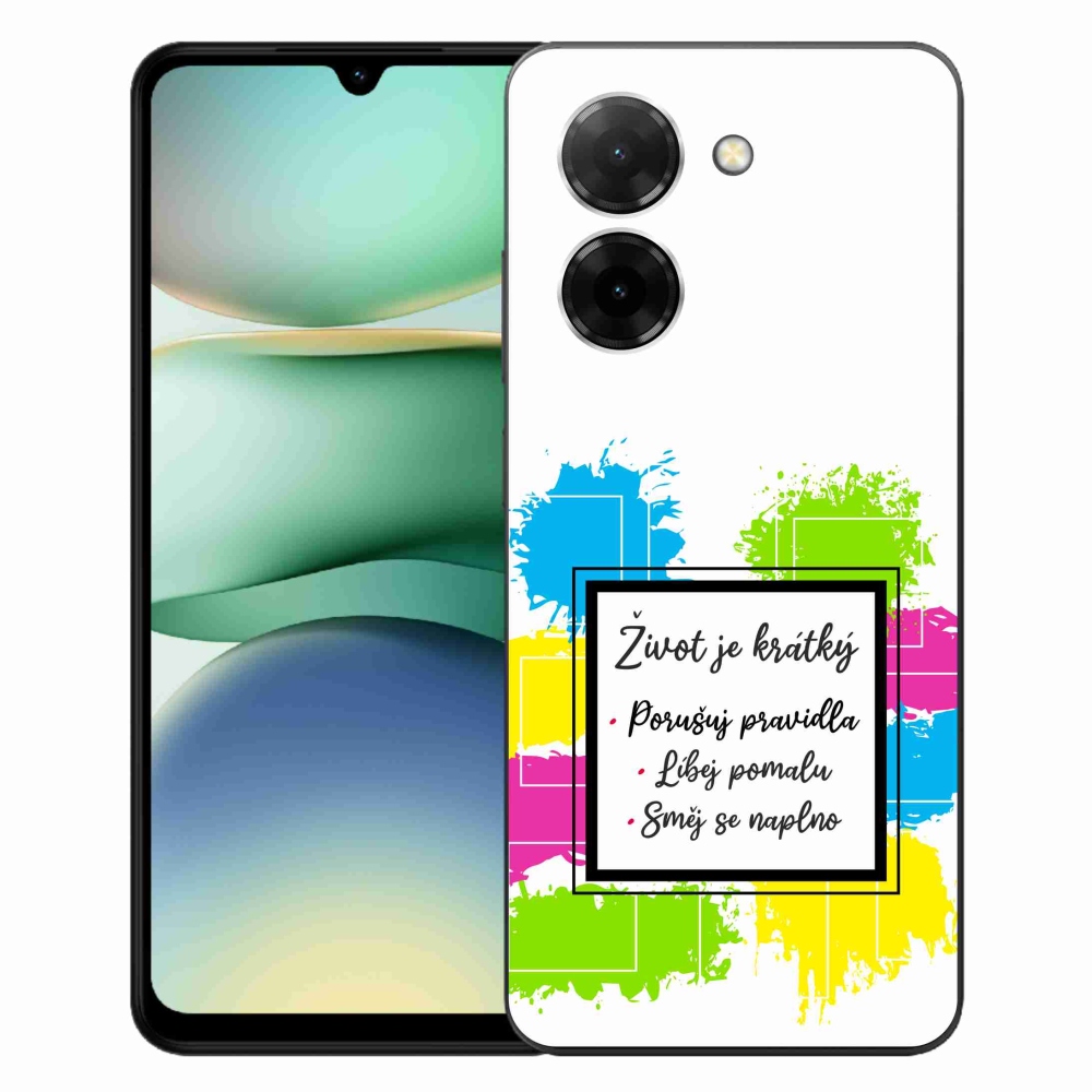 Gél borítás mmCase a Xiaomi Redmi A5 (173.45x79.35x8.45mm) - idézem 5 fehér háttérrel