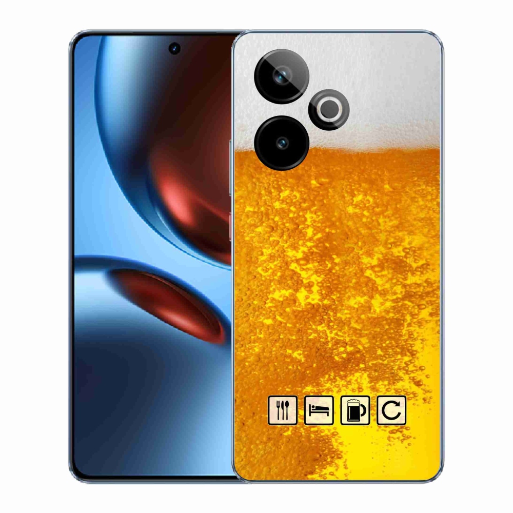 Rugalmas gél tok mmCase képpel a Realme GT 7 5G/GT 7T 5G számára - sör motívum 3