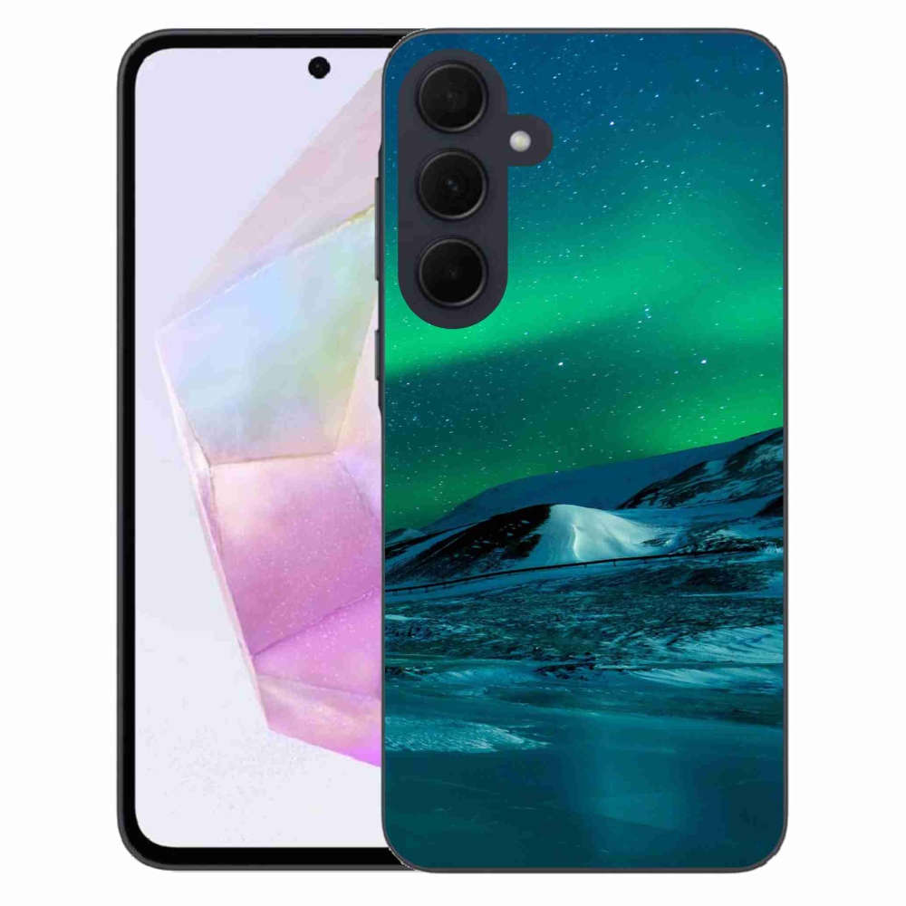 Gél borító mmCase Samsung Galaxy A35 5G - sarki fény - mmCase Samsung Galaxy A35 5G - aurora borealis