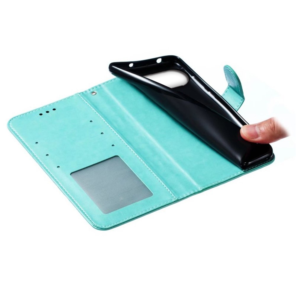 Mandala könyvtáska Google Pixel 10 Pro/Pixel 10/9 Pro/9 - teal színű