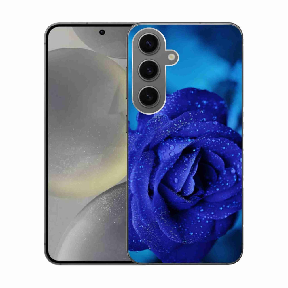 Gél tok mmCase Samsung Galaxy S24 készülékhez - kék rózsa