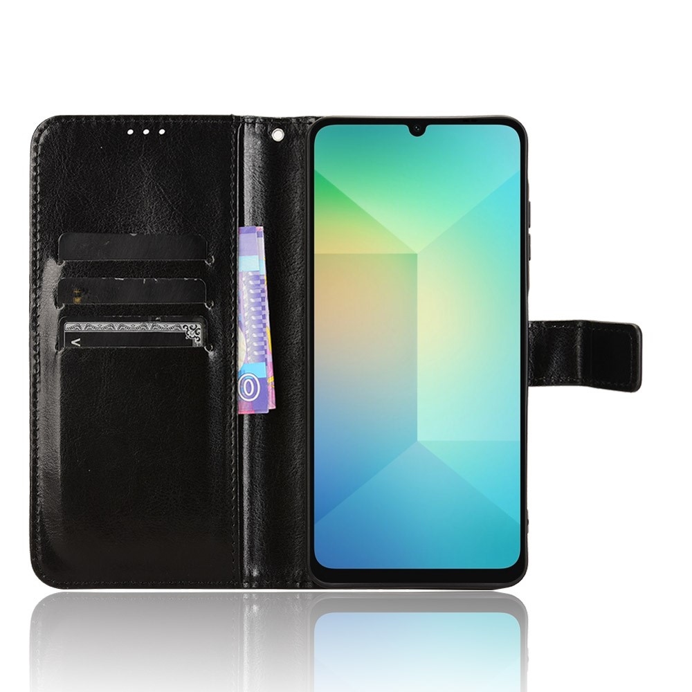 Őrült könyv tok Samsung Galaxy A06 4G készülékhez - fekete