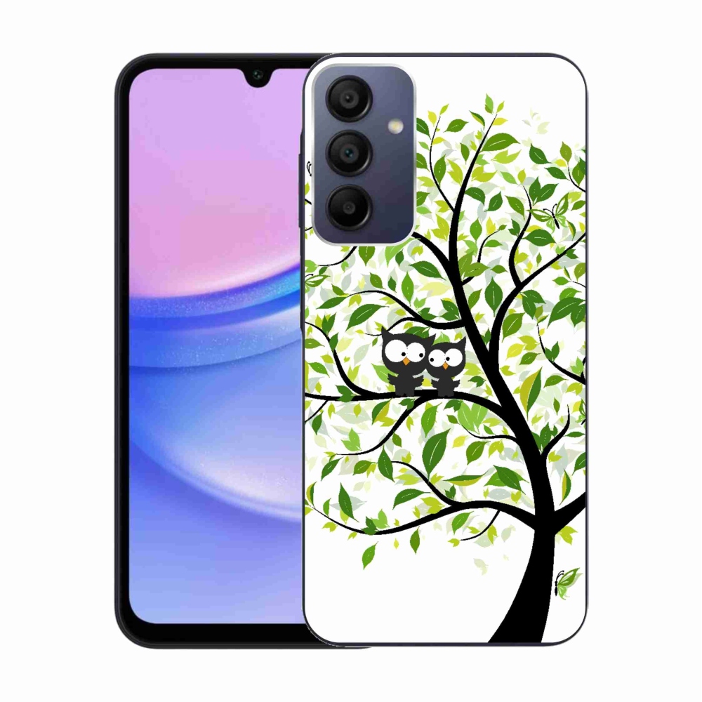 Gél borítás mmCase Samsung Galaxy A15 4G/5G készülékhez - baglyok a fán