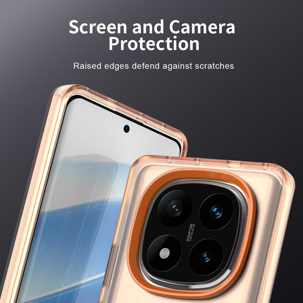 Candy zselés tok MagSafe-val Xiaomi Redmi Note 14 Pro - narancssárga