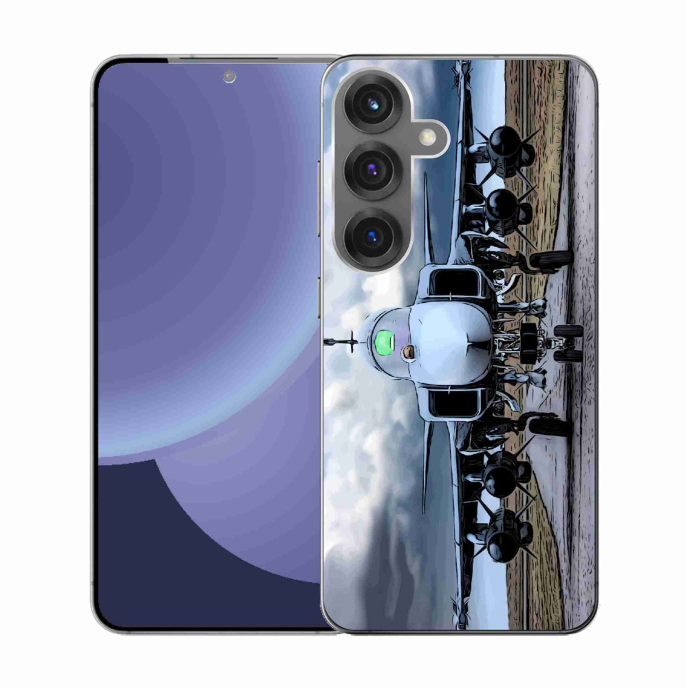 Gél borítás mmCase Samsung Galaxy S25 - katonai repülőgépekhez