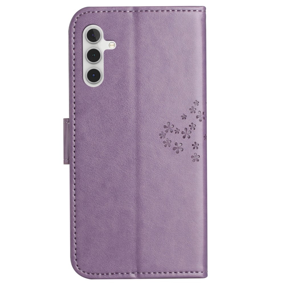 Fa könyv tok Samsung Galaxy S23 FE készülékhez - világos lila