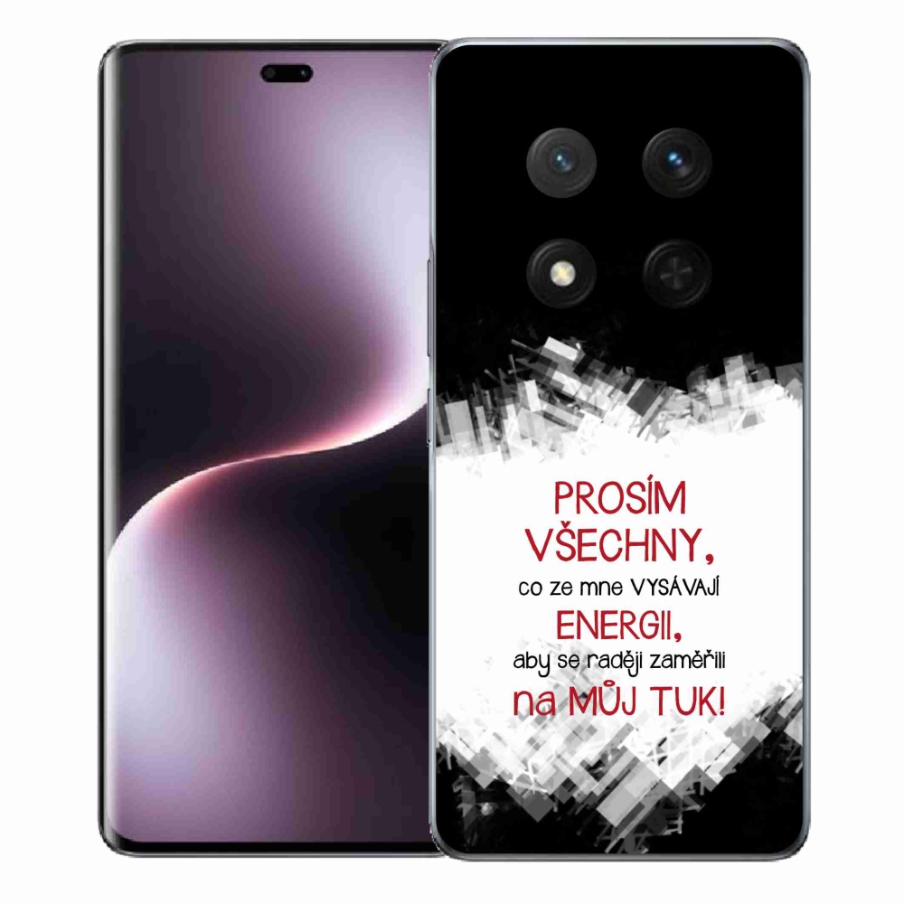 Gél borító mmCase a Honor Magic 7 Lite 5G készülékhez - vicces szöveg 1 piros