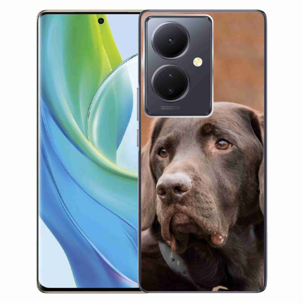 Gél tok mmCase a Vivo V29 Lite 5G-hez - barna labrador
