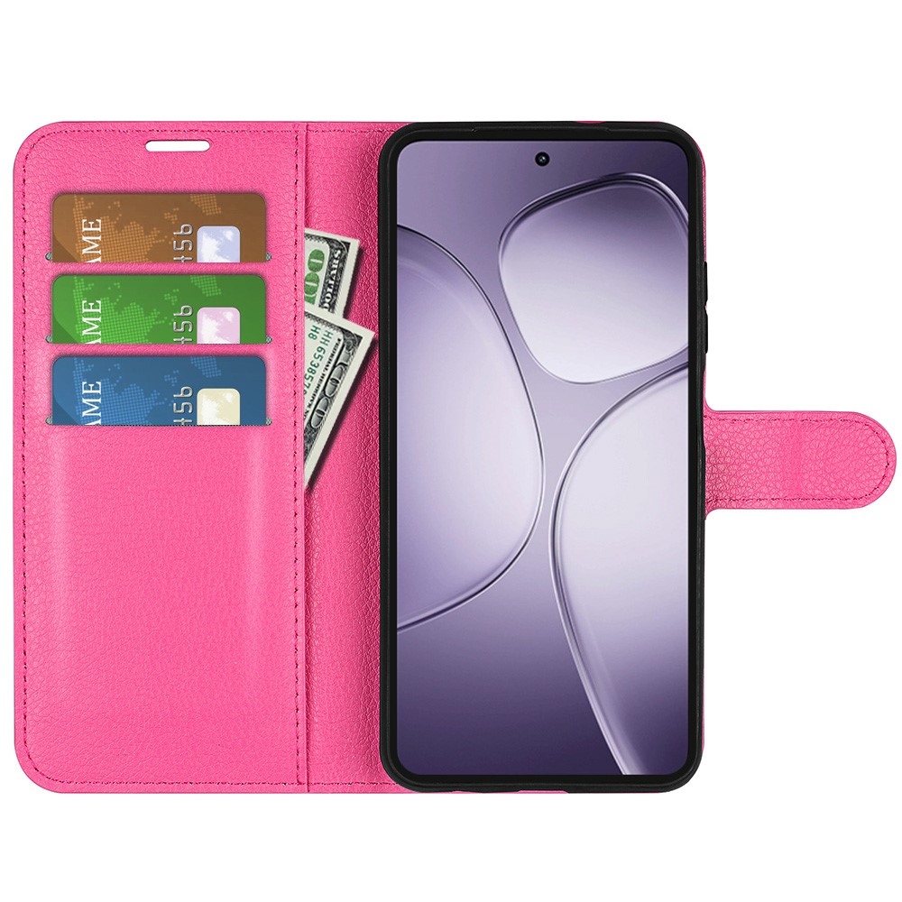 Litchi könyv tok a Xiaomi 14T Pro-hoz - rózsaszínű