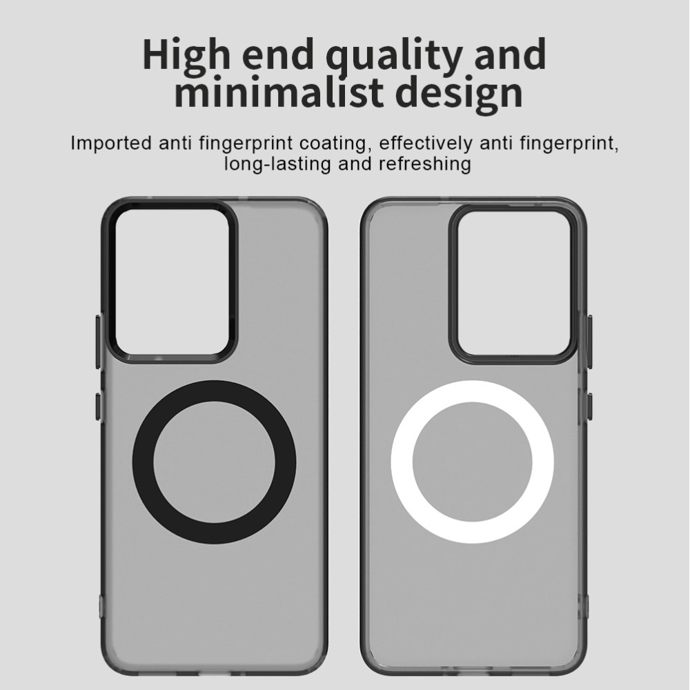 Candy zselés tok MagSafe-val a Realme 14 5G számára - fekete