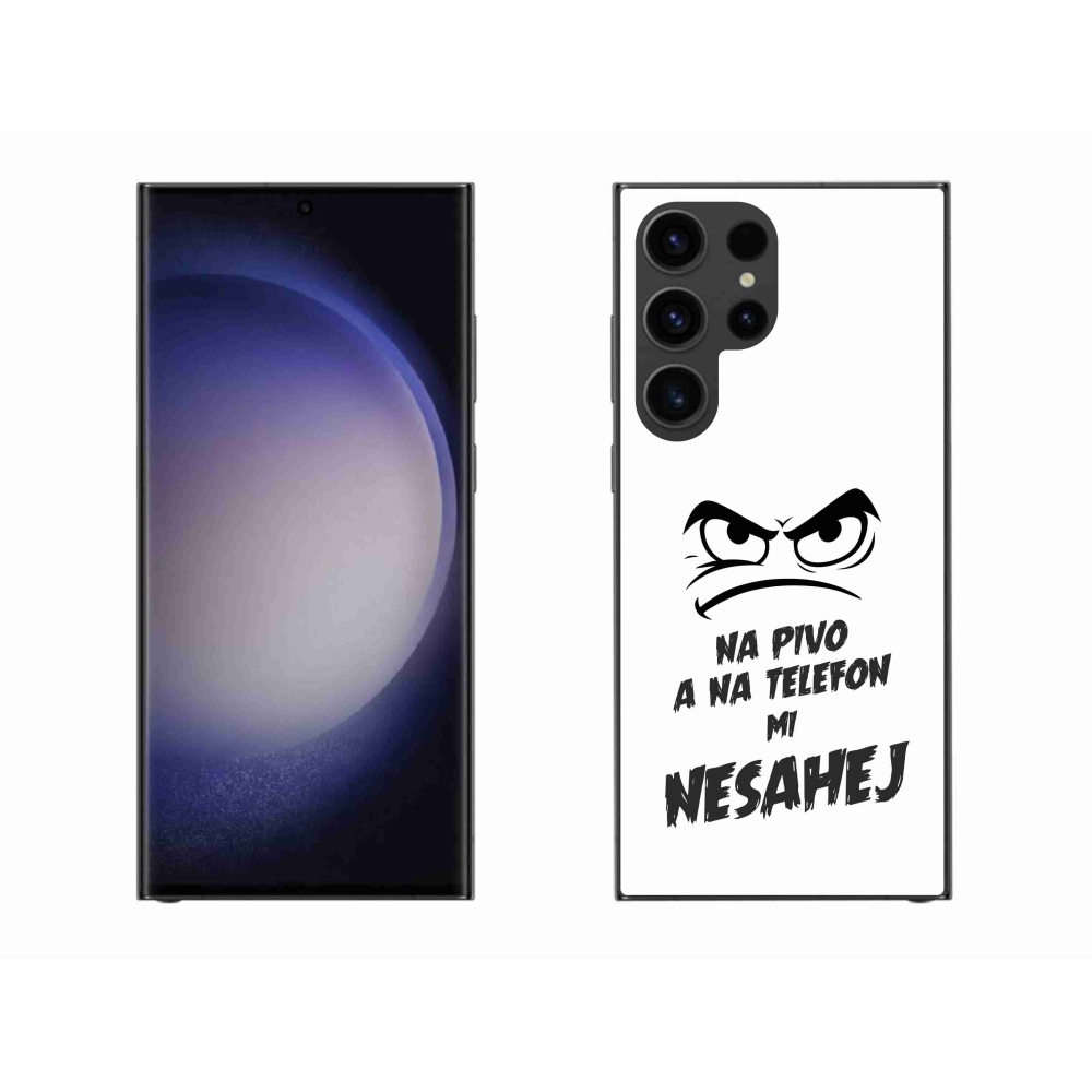 Gél borítás mmCase Samsung Galaxy S23 Ultra 5G - sör motívum 2 fehér háttérrel