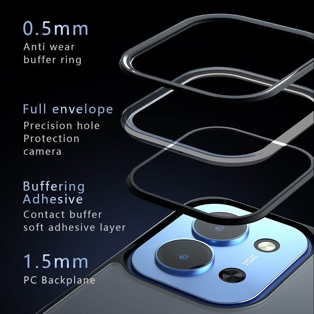 Matte zselés tok MagSafe tok a Xiaomi Redmi 15C 4G/5G (173mm) - fekete