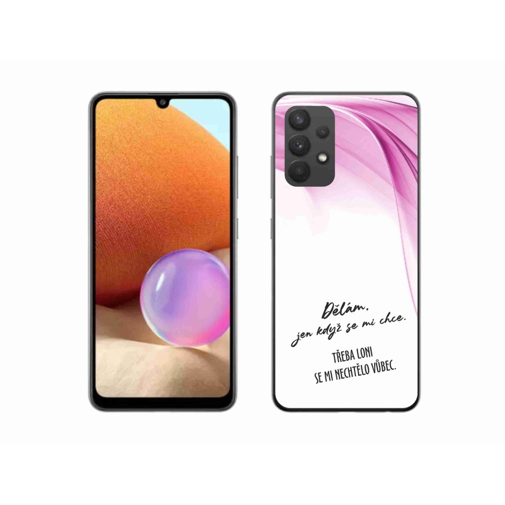 Gél borító mmCase Samsung Galaxy A32 4G - vicces szöveg 12 fehér háttér