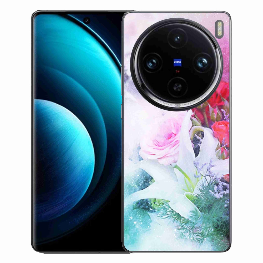 Zselés borítás mmCase a Vivo X100 Pro 5G készülékhez - virág 4