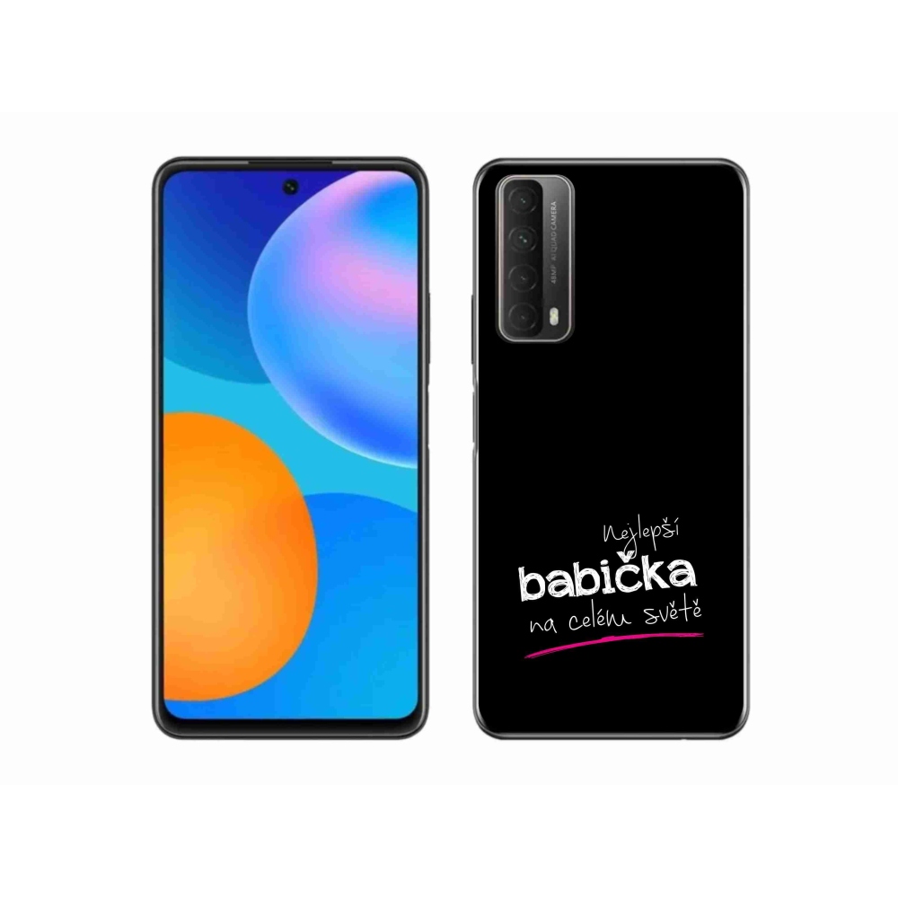 Gél borító mmCase a Huawei P Smart (2021) - Best Grandma 4 fekete háttérrel