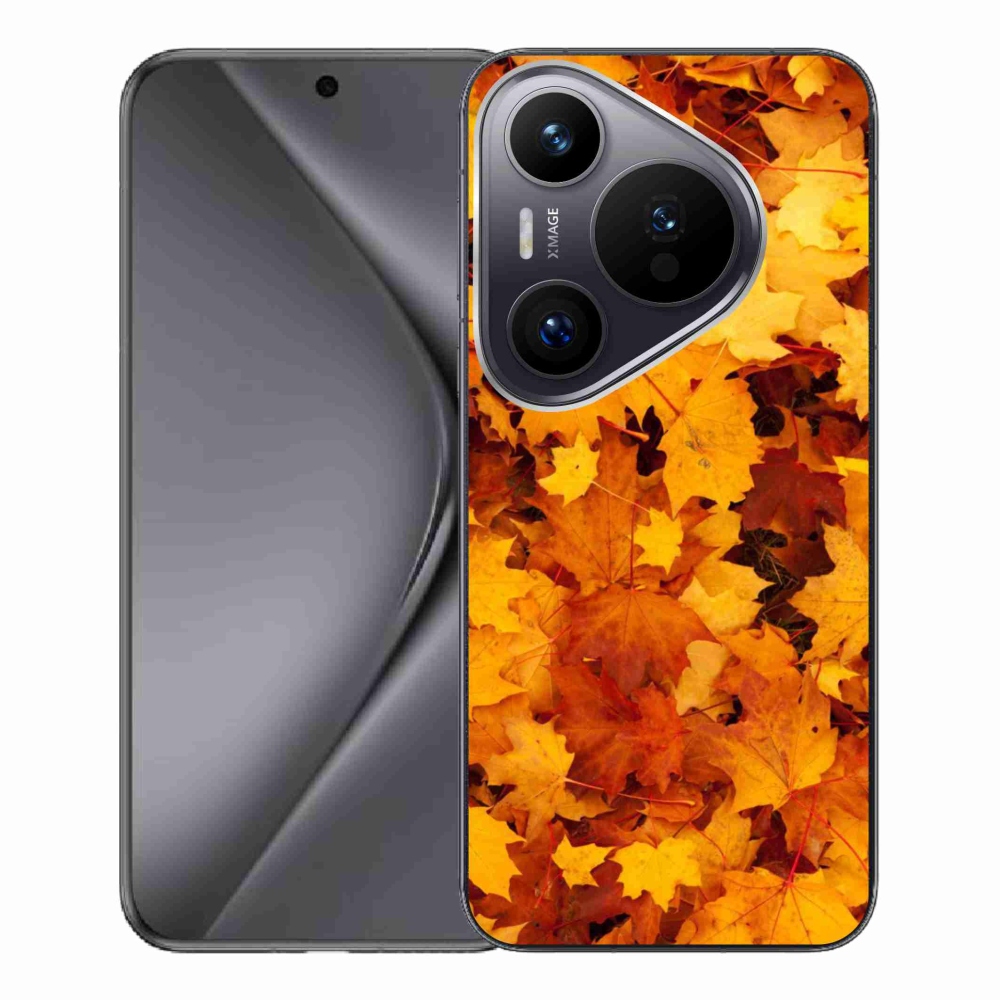 Gél borítás mmCase a Huawei Pura 70 Pro számára - juharlevelek