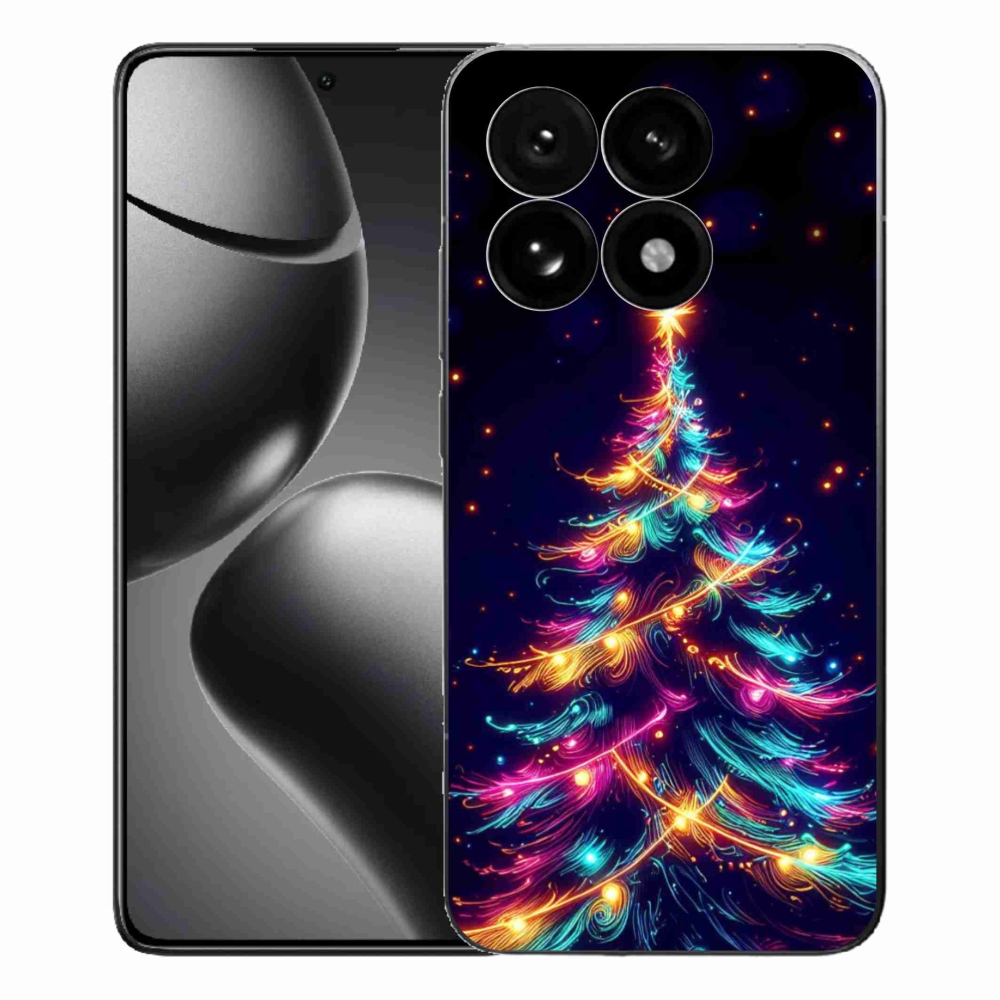 Gél borítás mmCase a Xiaomi 15T-hez - neon karácsonyfa