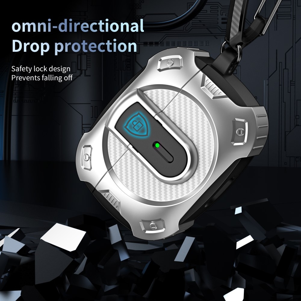 Hook tartós tok az Apple AirPods 4 készülékhez - Ezüst