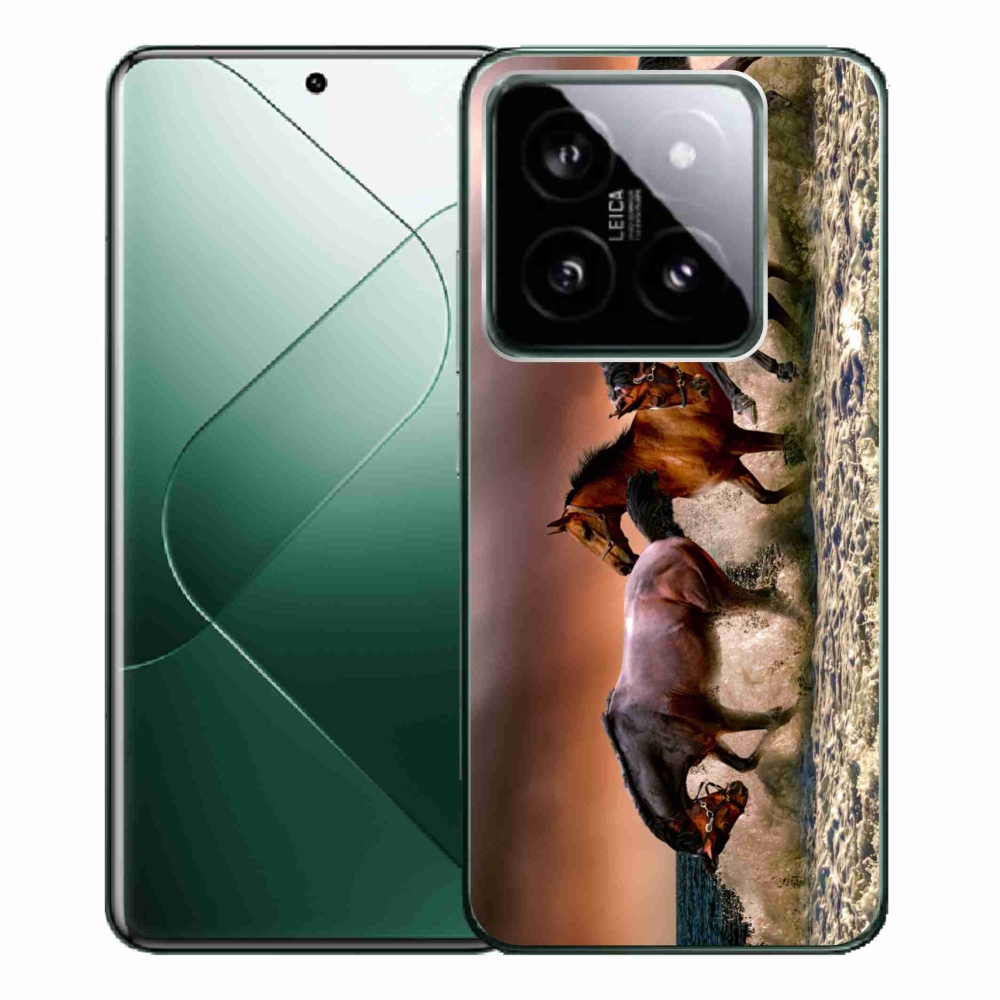 Gél tok mmCase a Xiaomi 14 Pro-hoz - lovak 1