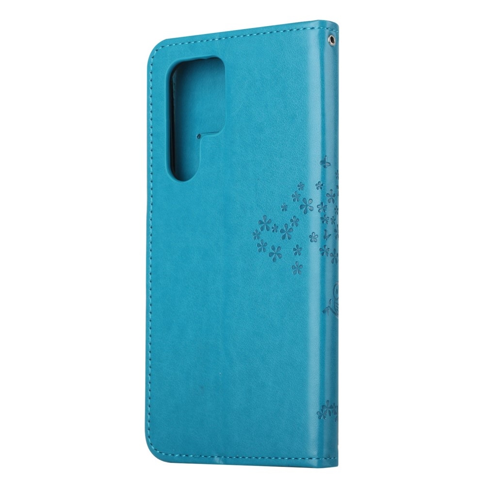 Fa könyv tok Samsung Galaxy S24 Ultra készülékhez - kék