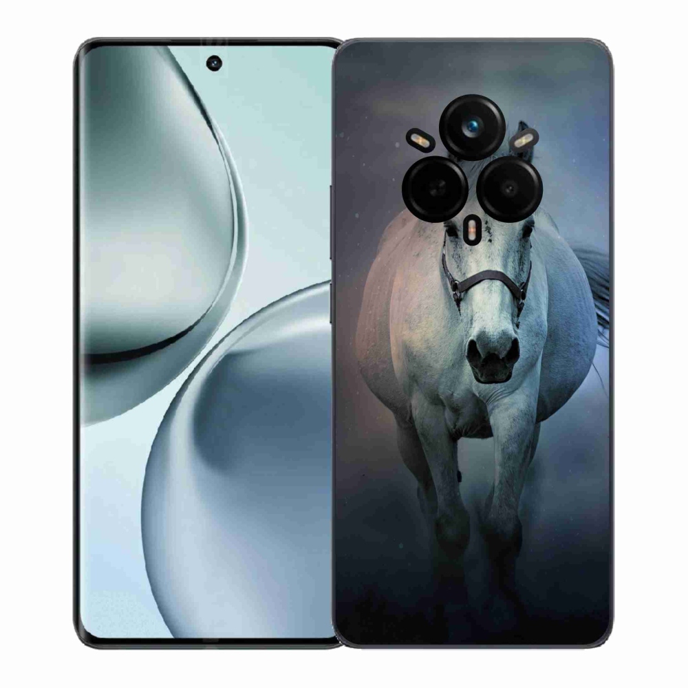 Gél borítás mmCase a Realme 14 Pro+ 5G számára - futó fehér ló