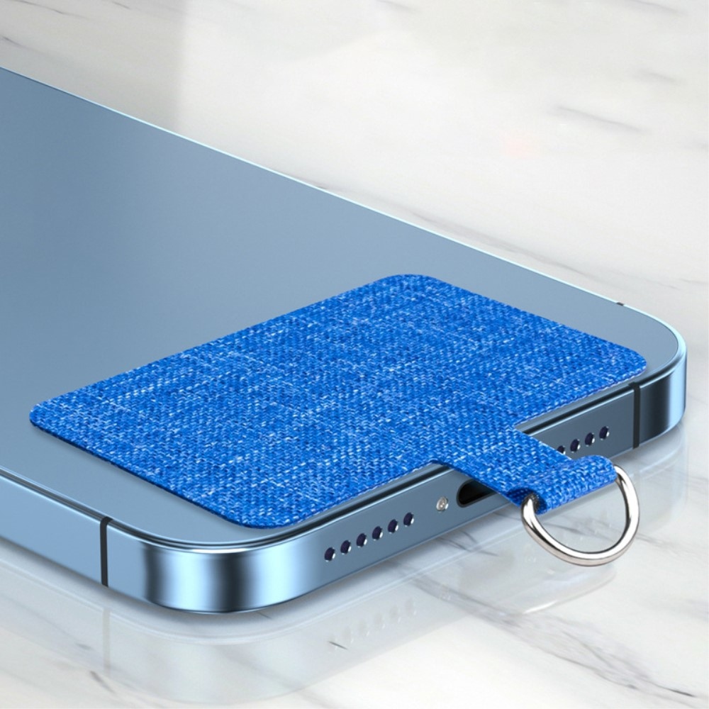 Nylon tok kártya a nyaklánchoz - kék