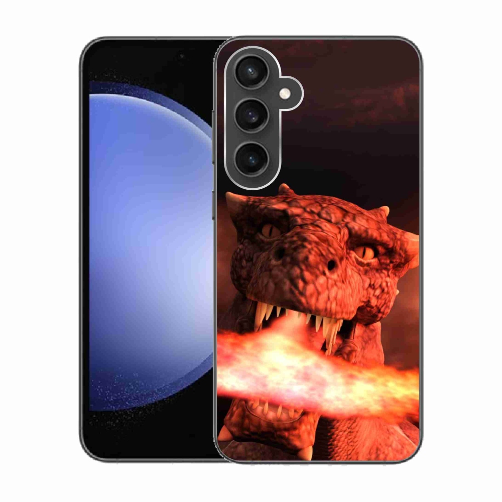 Zselés borítás mmCase Samsung Galaxy S23 FE készülékhez - sárkány